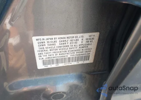 2012 Honda Fit z USA, uszkodzony, nr VIN JHMGE8H37CS005670